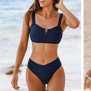 NWT. Cupshe bikini. Navy